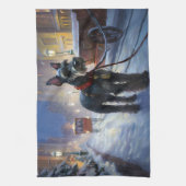 Linge De Cuisine Saison de Noël des Schnauzer miniatures (Vertical)