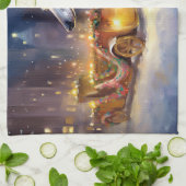 Linge De Cuisine Saison de Noël Greyhound (Plié)