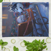 Linge De Cuisine Saison de Noël Sibérienne Husky (Plié)