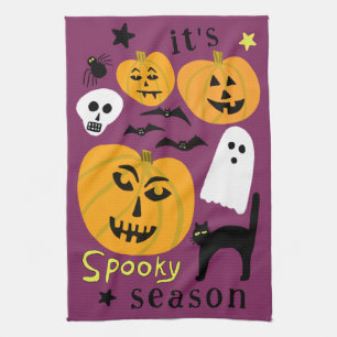 Linge De Cuisine Saison éffrayante Citrouilles Ghost Bat HALLOWEEN