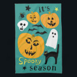 Linge De Cuisine Saison éffrayante Citrouilles Ghost Bat HALLOWEEN<br><div class="desc">Décorez votre cuisine avec cette serviette d'art cool. Fait un grand cadeau d'Halloween,  de ménage,  d'anniversaire ou de mariage! Vous pouvez également le customiser avec votre propre texte ou modifier les couleurs. Consultez ma boutique pour plus de couleurs et de motifs !</div>