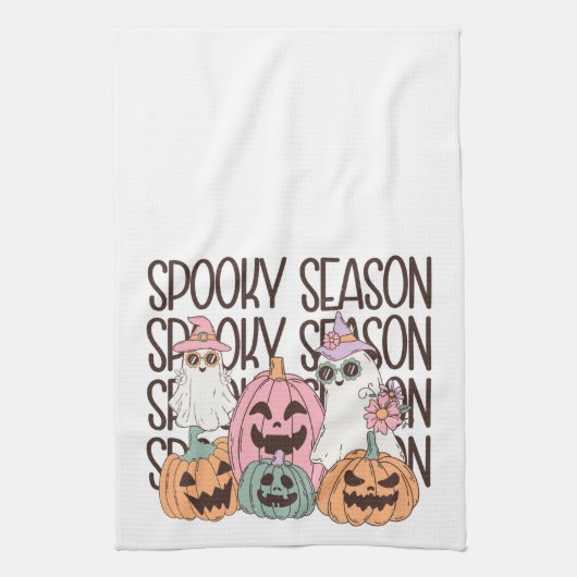 Linge De Cuisine Saison Éffrayante d'Halloween (Vertical)
