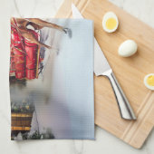 Linge De Cuisine Saison Festive de Noël de Boxer (Quart Plié)