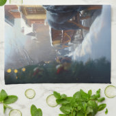 Linge De Cuisine Saison festive de Noël de Rottweiler (Plié)