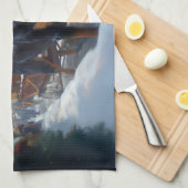 Linge De Cuisine Saison festive de Noël de Rottweiler (Quart Plié)