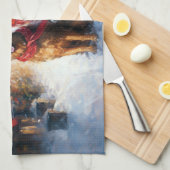 Linge De Cuisine Saison festive de Noël de Setter en Irlande (Quart Plié)