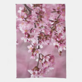 Linge De Cuisine Sakura Cherry Blossoms Pastel Pink Layers (Vertical)