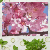 Linge De Cuisine Sakura Cherry Blossoms Red Stars (Plié)