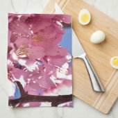 Linge De Cuisine Sakura Cherry Blossoms Red Stars (Quart Plié)