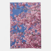 Linge De Cuisine Sakura Cherry Fleurit Dans Le Bleu (Vertical)