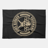 Linge De Cuisine Salon de coiffure personnalisé Skull Rockabilly (Horizontal)