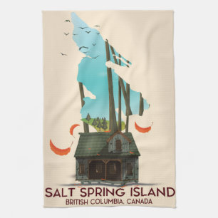 Linge De Cuisine Salt Spring Island Colombie-Britannique Canada
