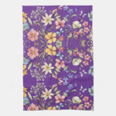 Linge De Cuisine Saluez-Moi Avec Des Fleurs (Vertical)