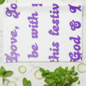 Linge De Cuisine Salutation de la saison festive "Cher ami" (Plié)