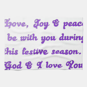 Linge De Cuisine Salutation de la saison festive "Cher ami"