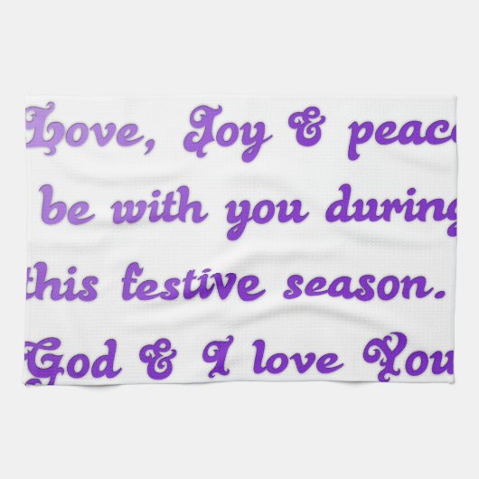 Linge De Cuisine Salutation de la saison festive "Cher ami" (Horizontal)