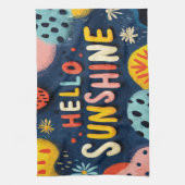 Linge De Cuisine Salutation joyeuse "Bonjour Sunshine" (Vertical)