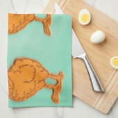 Linge De Cuisine Salutations de Pâques Chicks Vert (Quart Plié)