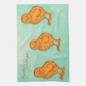 Linge De Cuisine Salutations de Pâques Chicks Vert (Vertical)