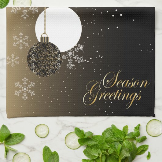 Linge De Cuisine Salutations de saison (Plié)