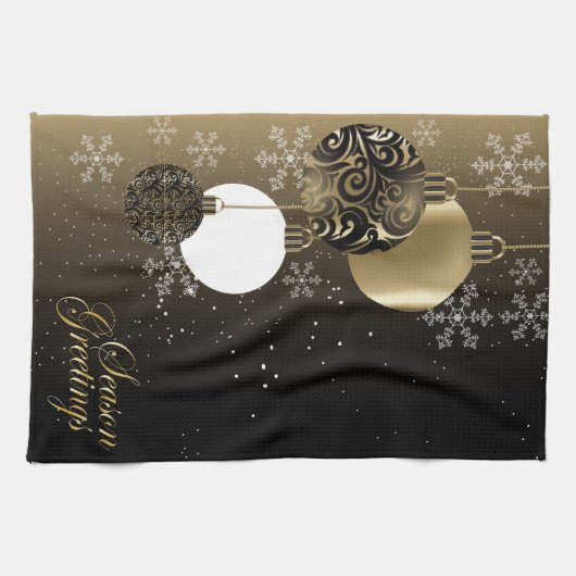 Linge De Cuisine Salutations de saison (Horizontal)