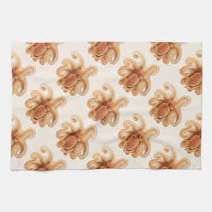 Linge De Cuisine Salutii vintage, Animaux aquatiques marins