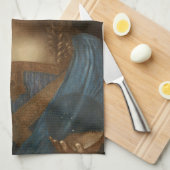 Linge De Cuisine Salvator Mundi de Léonard de Vinci (Jésus-Christ) (Quart Plié)