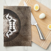 Linge De Cuisine Samouraïmoji Vintage (Quart Plié)