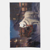 Linge De Cuisine Samoyed Christmas Festive Saison (Vertical)