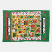 Linge De Cuisine Samoyed Countdown Christmas Advent Calendar Chien (Horizontal)