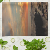 Linge De Cuisine San Diego Sunset II California Seascape (Plié)