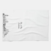 Linge De Cuisine San Francisco Nom personnalisé Tea Towel Cadeau (Horizontal)