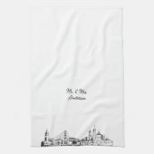 Linge De Cuisine San Francisco Nom personnalisé Tea Towel Cadeau (Vertical)
