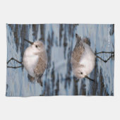 Linge De Cuisine Sanderling Flâner sur une plage d'hiver (Horizontal)