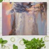 Linge De Cuisine Sandy Australian Shepherd Dog on Beach Sunset (Plié)