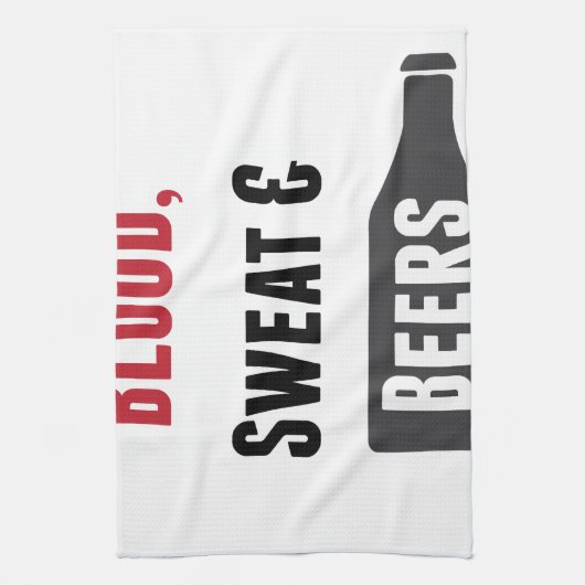 Linge De Cuisine Sang, sueur et bières (Vertical)