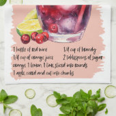Linge De Cuisine Sangria Cocktail Recette (Plié)