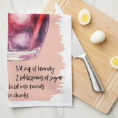 Linge De Cuisine Sangria Cocktail Recette (Quart Plié)