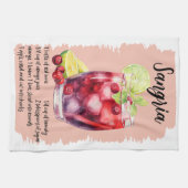 Linge De Cuisine Sangria Cocktail Recette (Horizontal)
