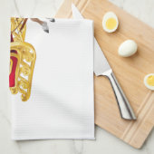 Linge De Cuisine Santa Claus en traîneau (Quart Plié)