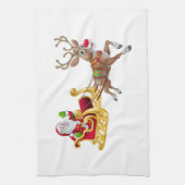 Linge De Cuisine Santa Claus en traîneau (Vertical)