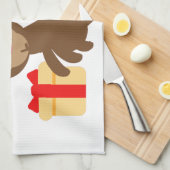 Linge De Cuisine santa claus monkey emoji (Quart Plié)