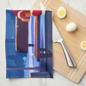 Linge De Cuisine Santa Claus on Park bench (Quart Plié)