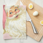 Linge De Cuisine Santa Claus Vintage rose (Quart Plié)