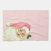 Linge De Cuisine Santa Claus Vintage rose (Horizontal)