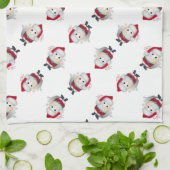 Linge De Cuisine Santa Egg Christmas (Plié)