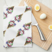 Linge De Cuisine Santa Egg Christmas (Quart Plié)