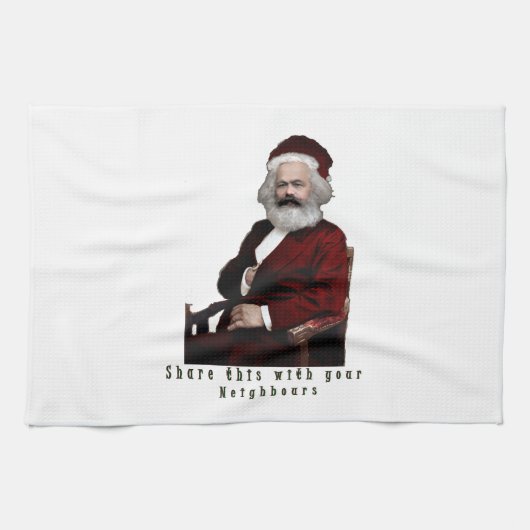 Linge De Cuisine SantaKarl MarXmas (Horizontal)
