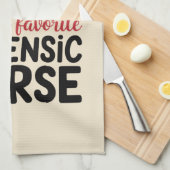 Linge De Cuisine Santas Favorite infirmière médico-légale Funny Noë (Quart Plié)