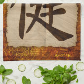 Linge De Cuisine Santé de zen de kanji (Plié)